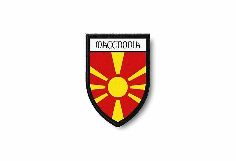 Patch Ecusson Termocollant Bord Brode Flag Prints Macedoine Macedonien