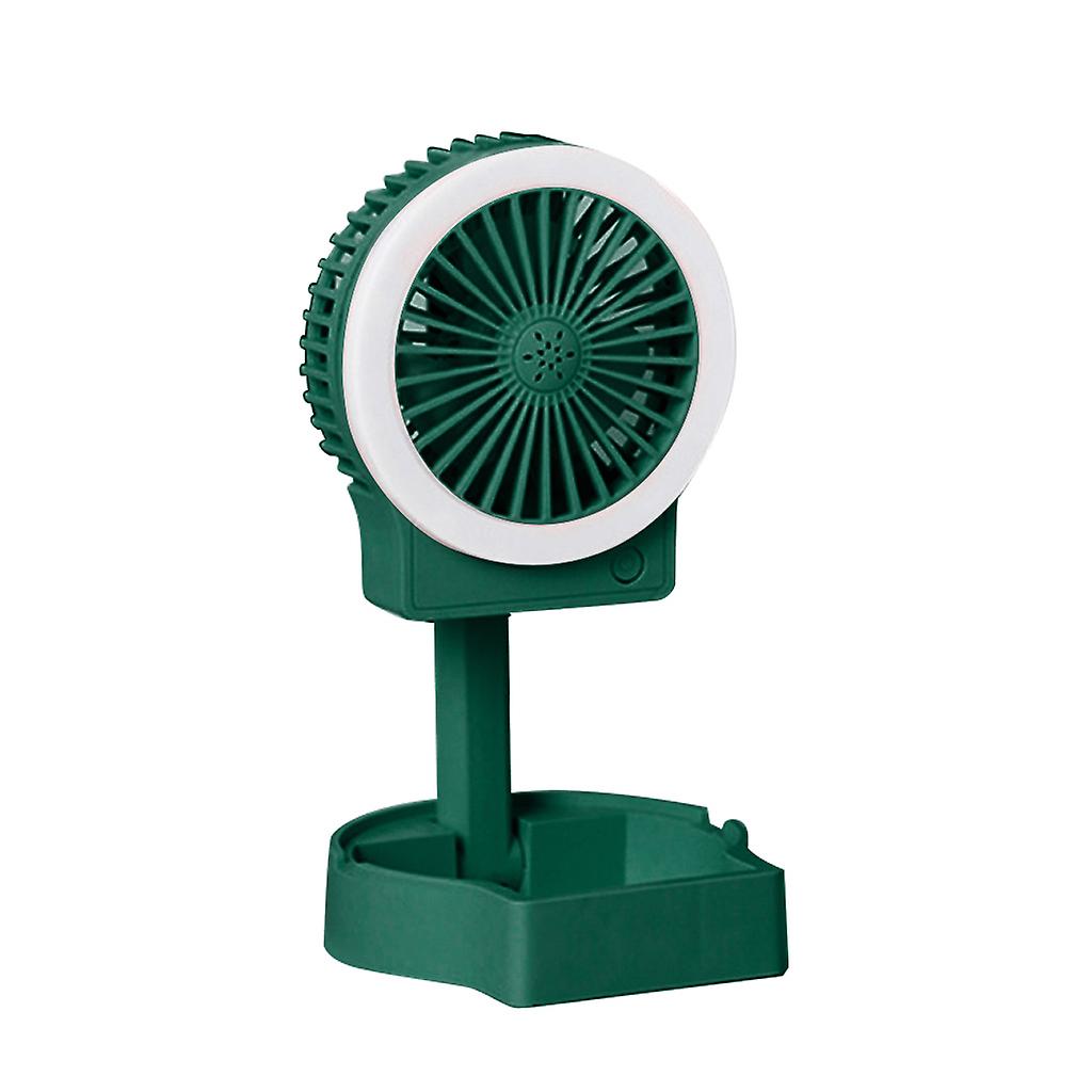 Portable Fan Mini Desktop Fan Battery Models USB Fan 3 Speed with LED Light