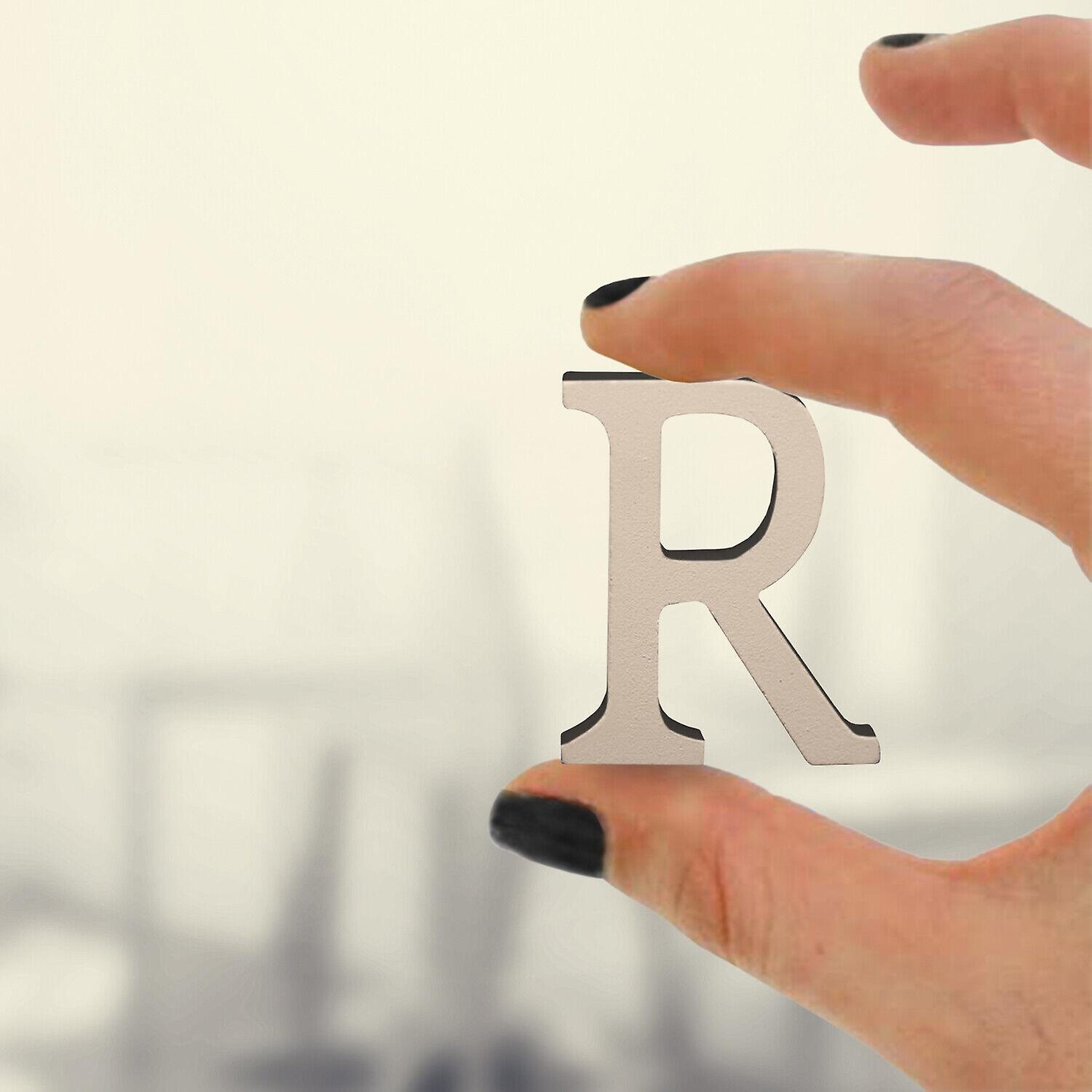 Standing Wooden R Letters Alphabets