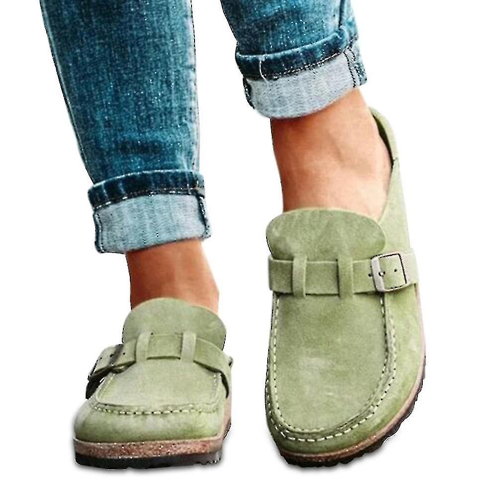 Kvinnor Casual Comfy Clogs Slip On Sandaler Home Shoes_happyshop