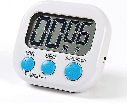Magnetic Kitchen Timer With Large Lcd Display, Timers For Cooking, Studying, Loud Alarm And Countdown Timer
