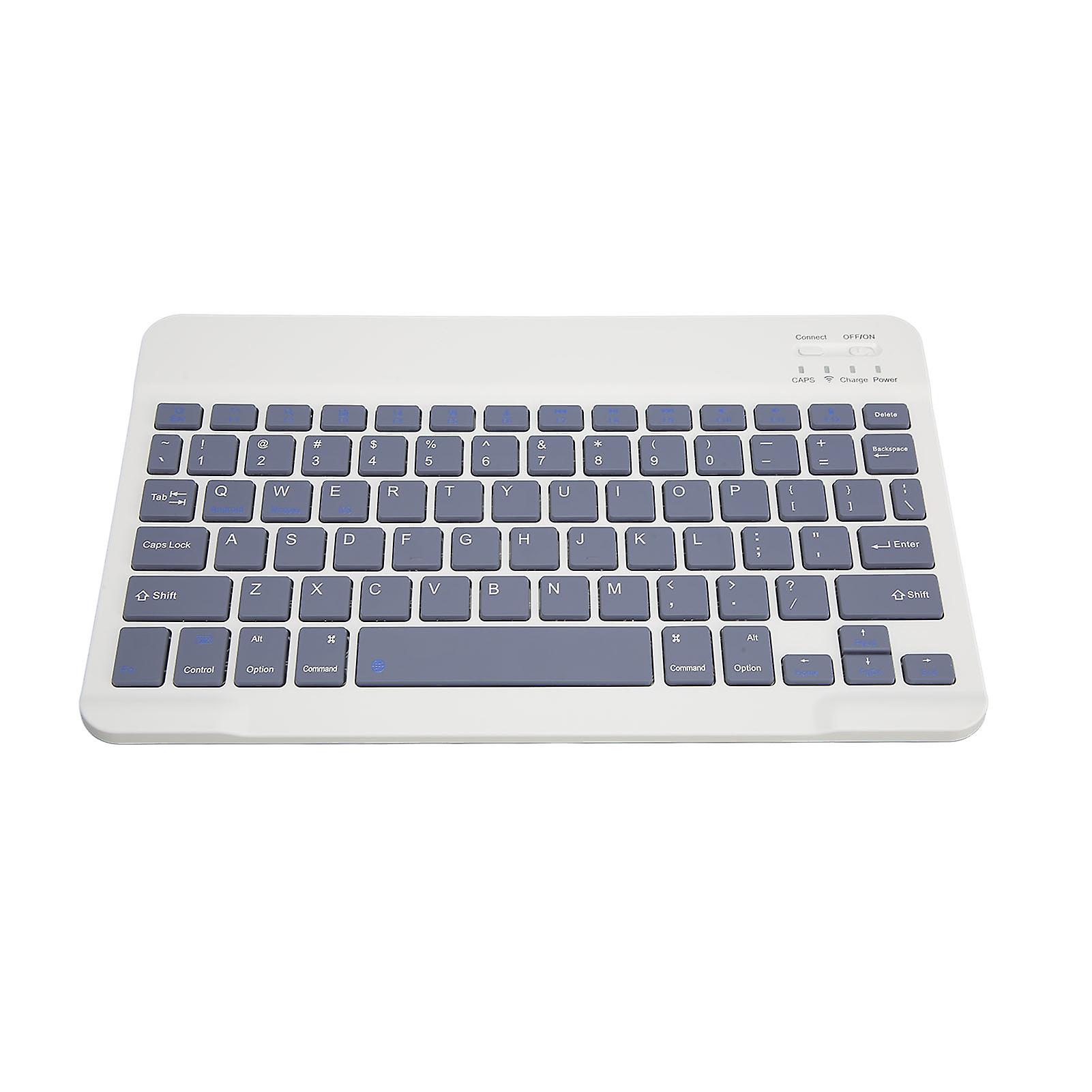 78 Key Wireless Bluetooth Keyboard 32.8ft Ergonomic Ultra Thin Silent Rechargeable Keyboard for IOS for Android for Windows Dark Purple 