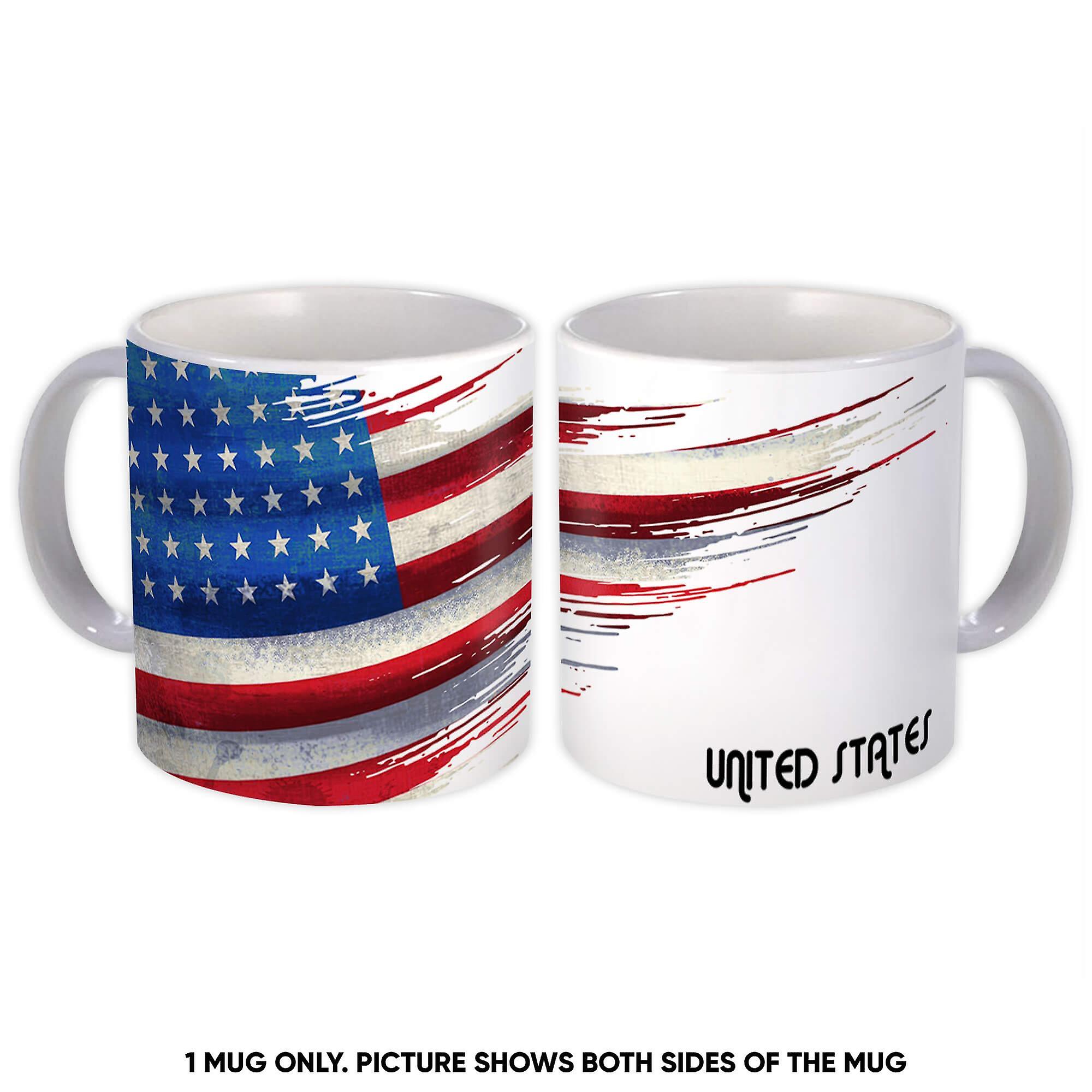 Presentmugg: Amerikas förenta staters flagga modern