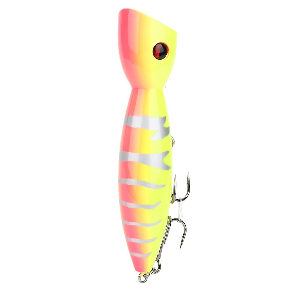 Plastic 3D Fish Eye Large Popper Lifelike Artificial Hard Bait Fishing Popper Lures Fish Tackle AccessoryPink