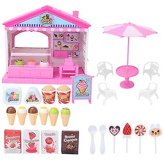 Mini Brinquedo Educativo de Sorvete e Hamburgueria para Crianças