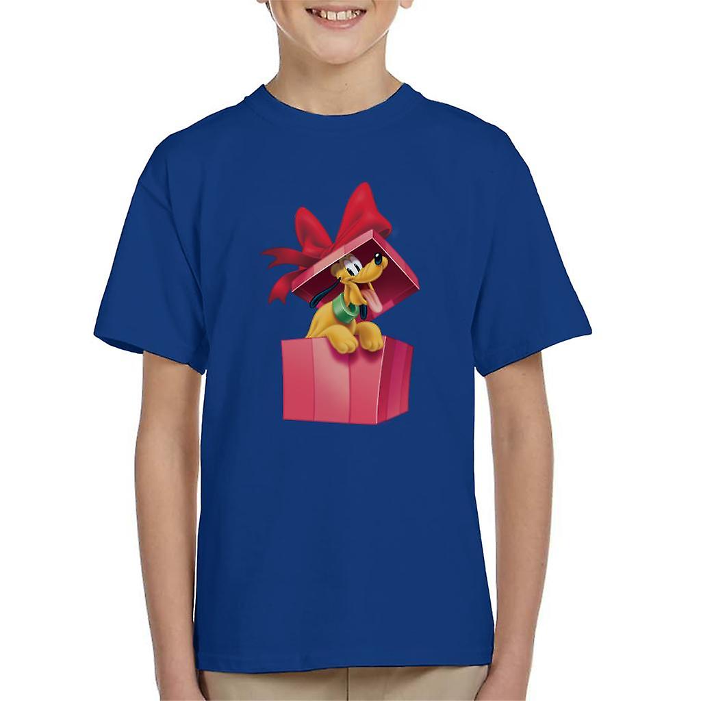 Disney Pluto Christmas Present Kid's T-Shirt