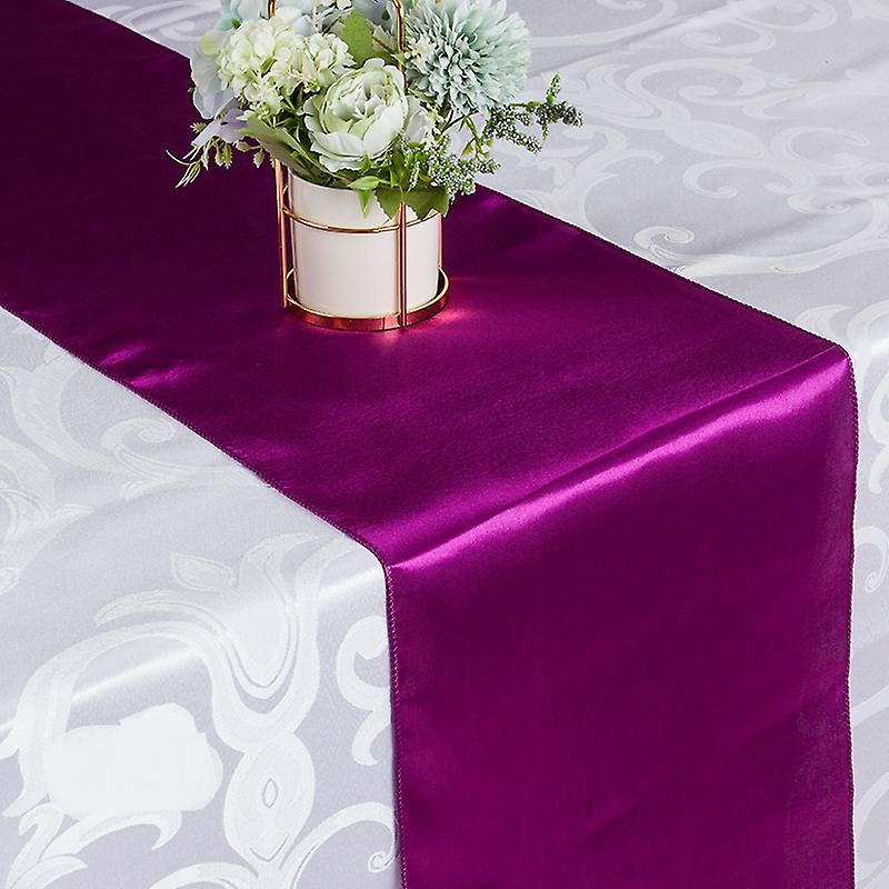 Table Runner Satin Table Runners 5 Pack Bright Silk and Smooth Table Fabric for Party Birthday Table Decoration 12x108inch