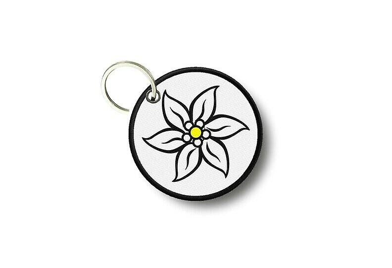 Key key door keys round prints double-sided edelweiss