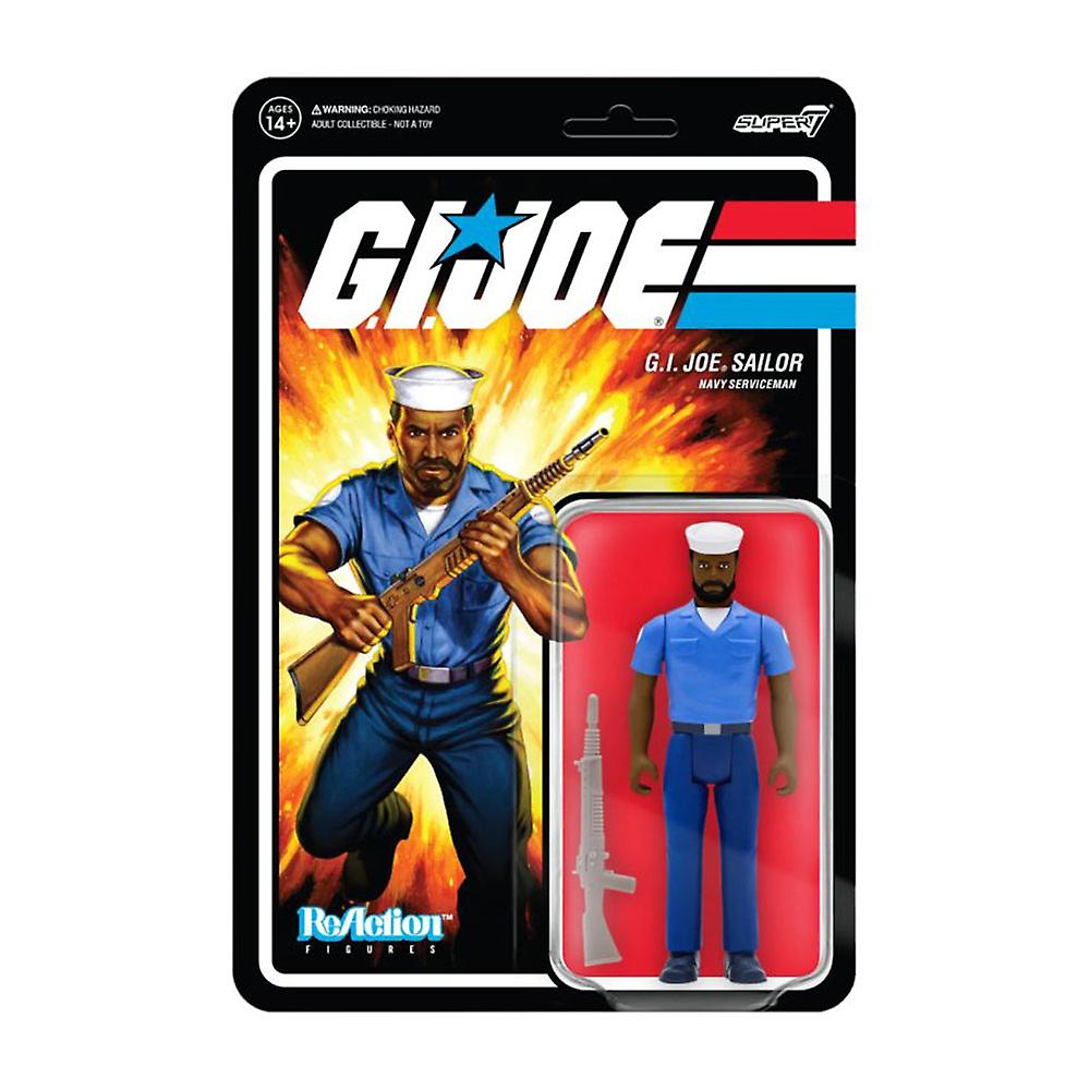 G.I. Joe Navy Serviceman with Beard Highly Collectable ReAction 3.75-inch Figure