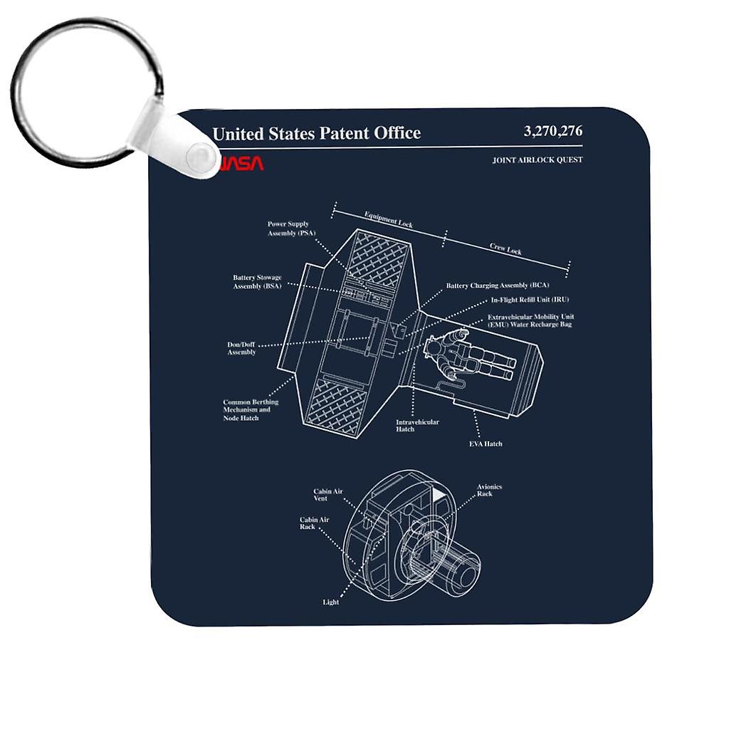 NASA Joint Airlock Quest Blueprint Keyring