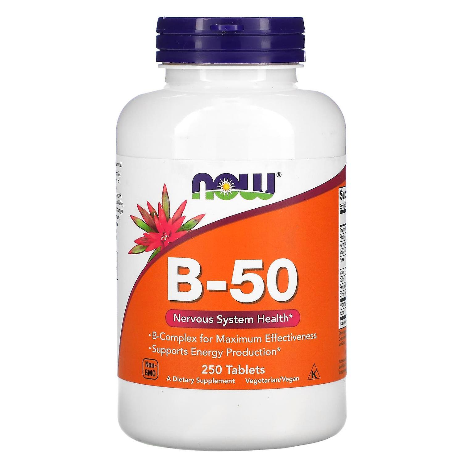 NOW Foods, B-50, 250 Tablets