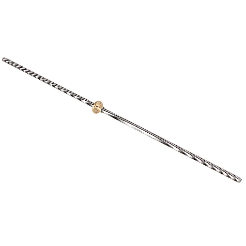 500mm Length 2mm Stainless Steel Lead Screw with Brass Nut for 3D Printing