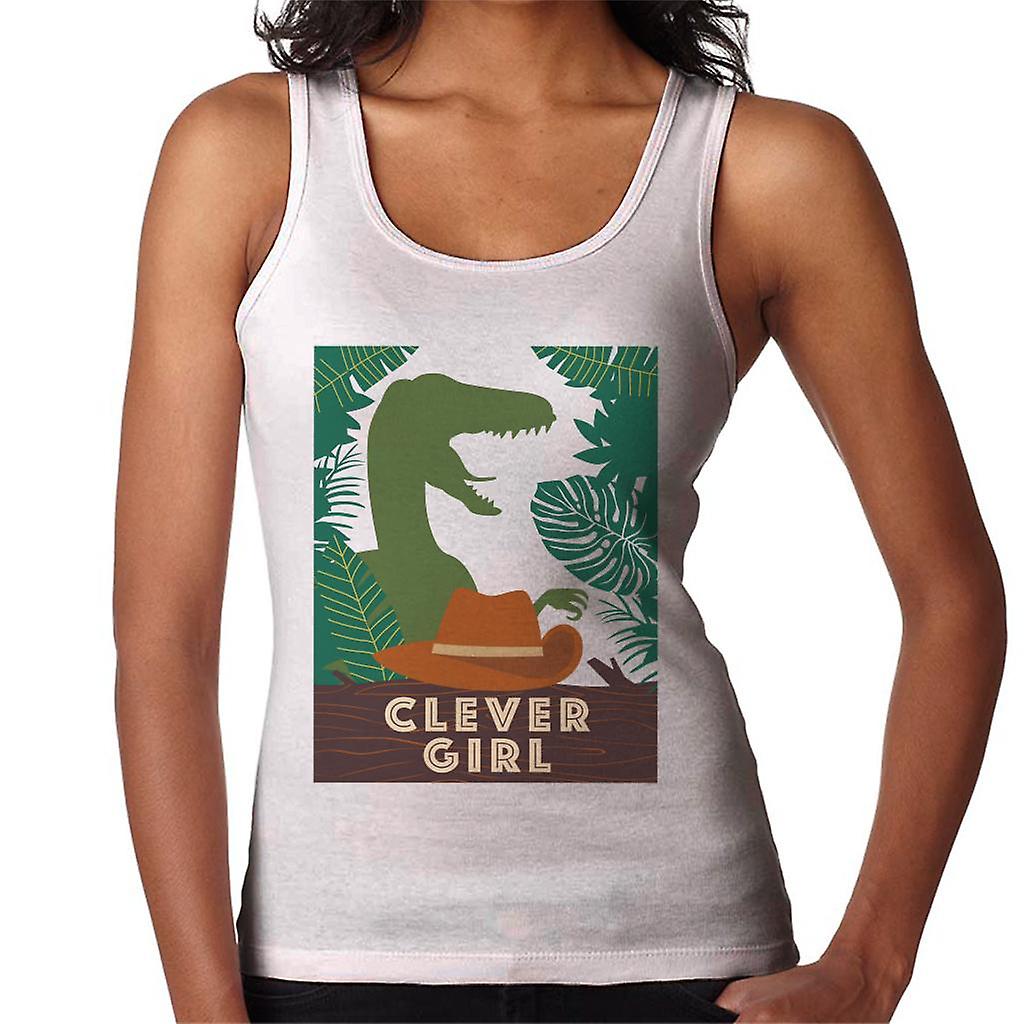 Jurassic Park Velociraptor Silhouette Clever Girl Women's Vest