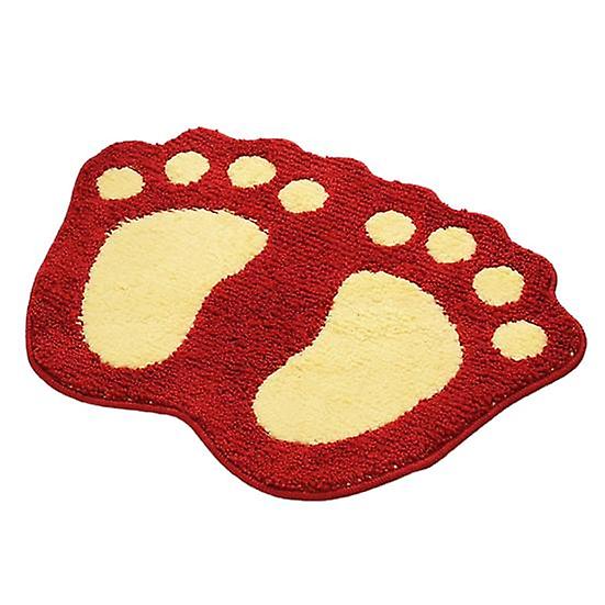 Carpet Big Feet Pattern Smooth Edge Easy Clean Durable Convenient Storage Door Mat for Dorm