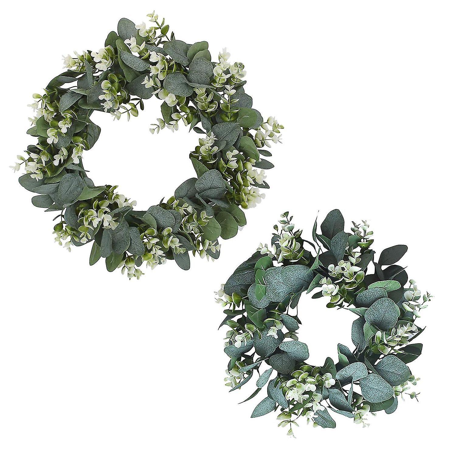 造花ユーカリリース屋外装飾