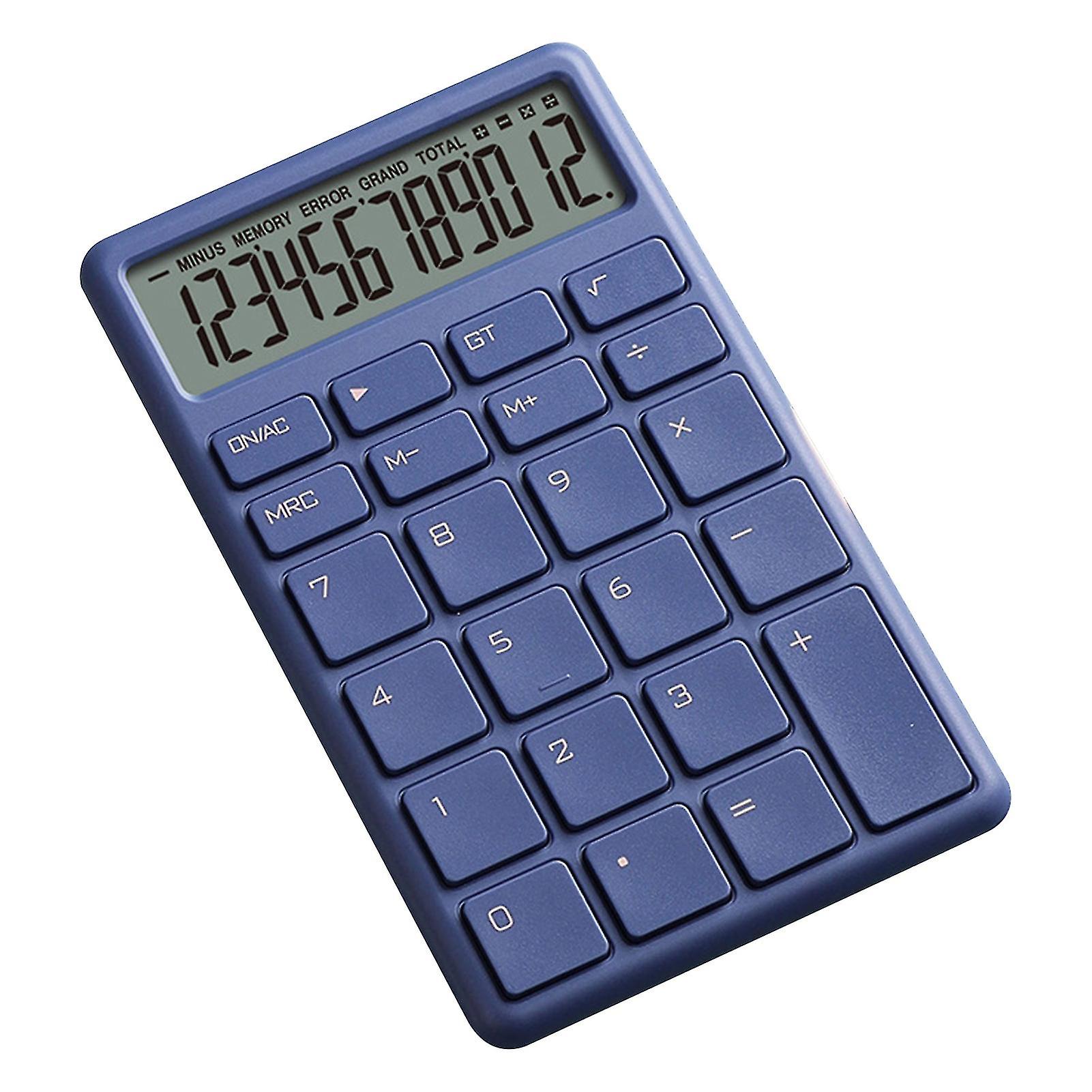 Office Calculator LCD Display Sensitive Button Battery Operated 12-Digit Mathematical Electronic Calculator Home Supplies QingHai