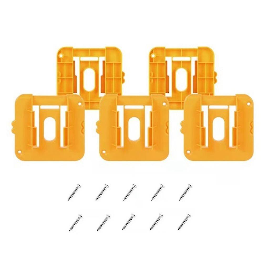 5-Piece Hanger Holder for DEWALT 14.4-18V Lithium Batteries Power Tool Battery Base Mounting Bracket