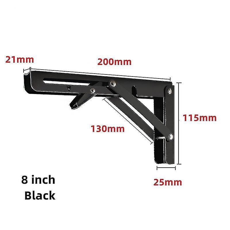 2pcs Triangle Folding Angle Bracket Heavy Support Adjustable Wall Mounted Shelf Furniture Hardware B