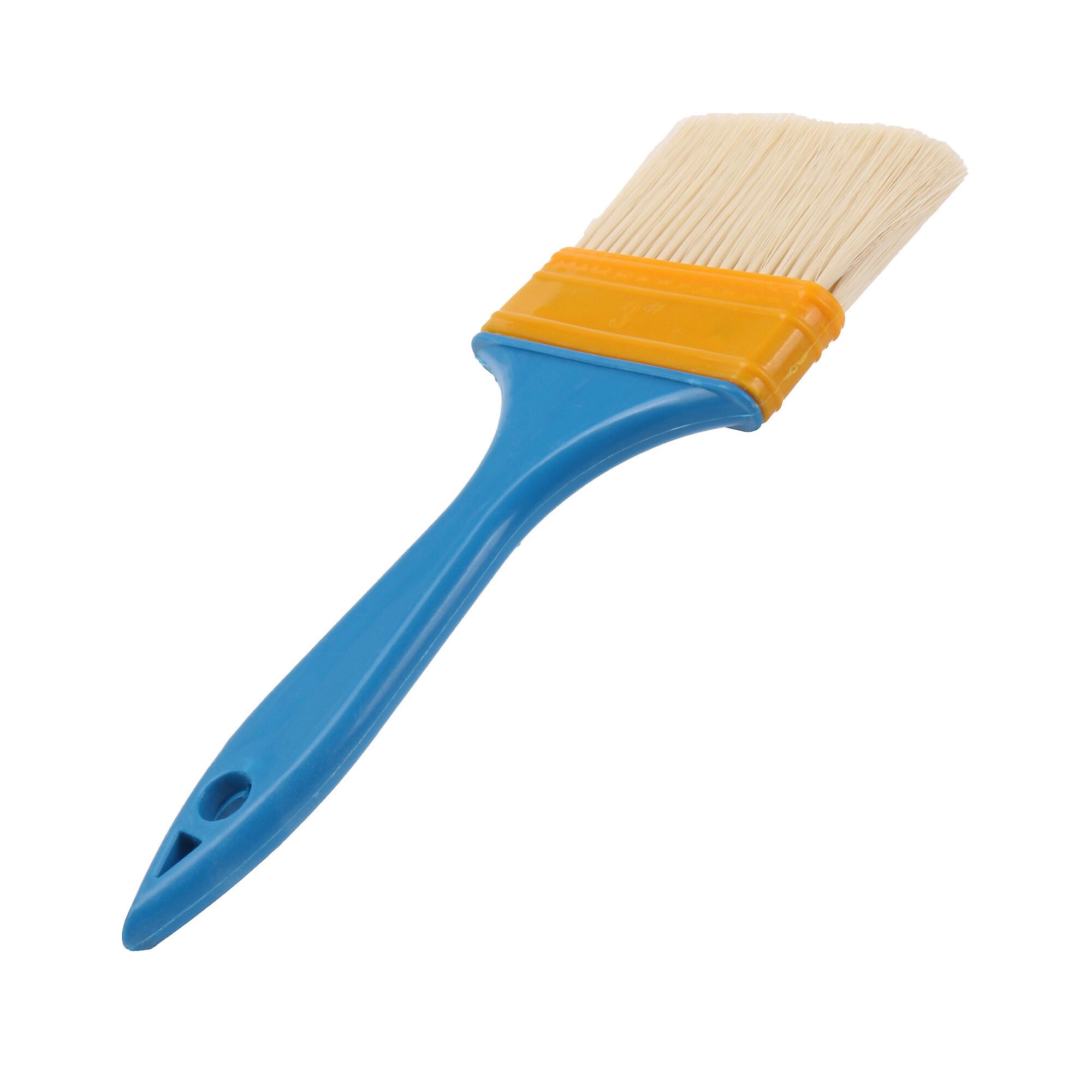 2 Pcs Professional Paint Brush for Home Decoration 3Inch w/ Plastic Handle