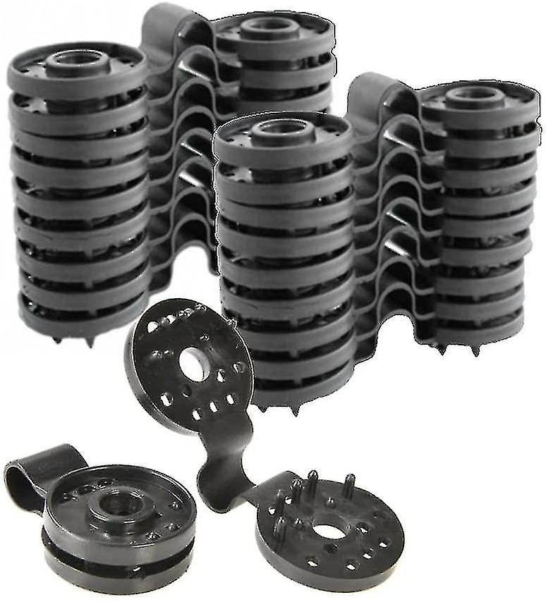 50個のUV防止加工固定クリップ、ビュースクリーン固定、雹よけネット用 - 外部ネットファスナーフック