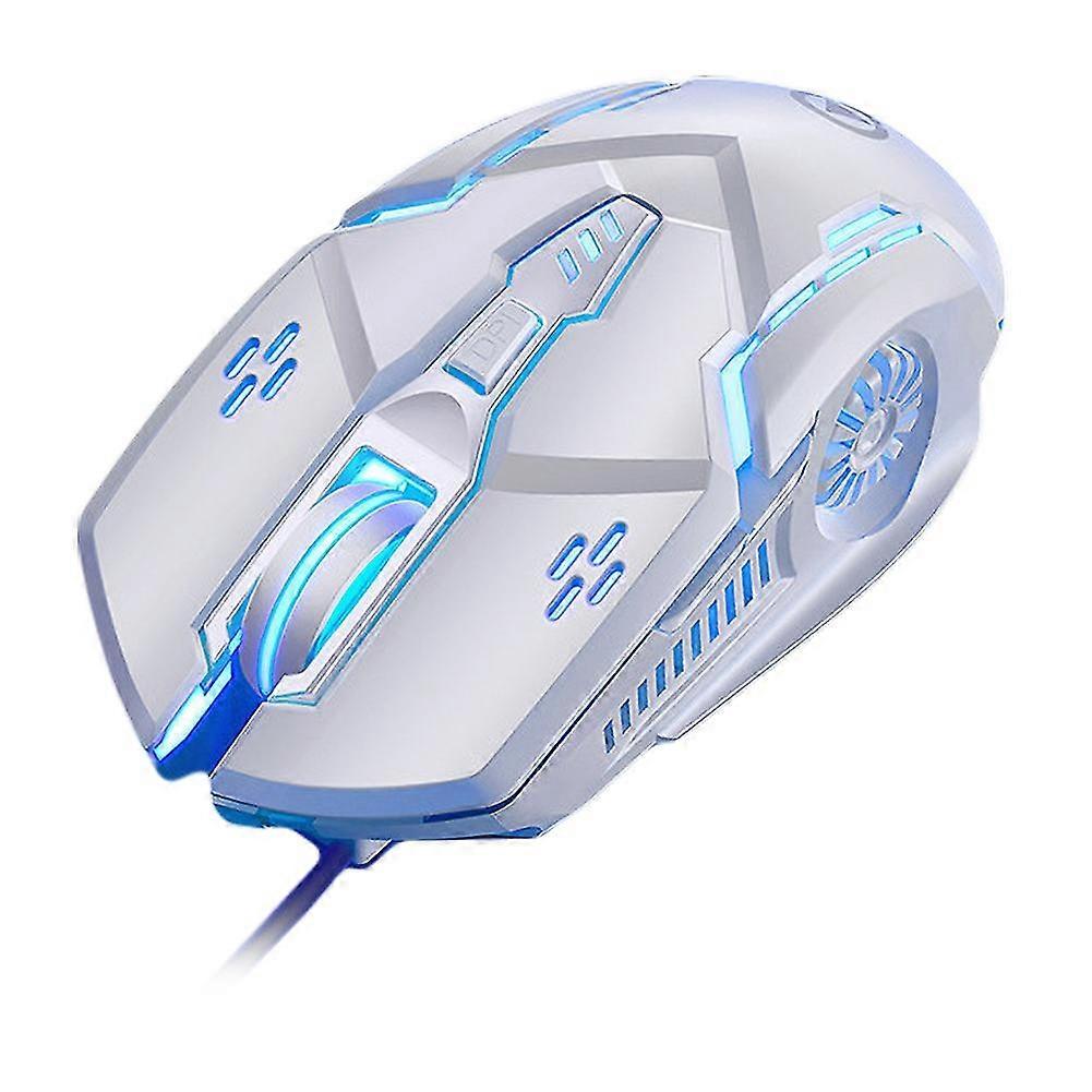 Silent/Sound USB Wired 6-Buttons 3200DPI Adjustable Light Gaming Mouse for PC