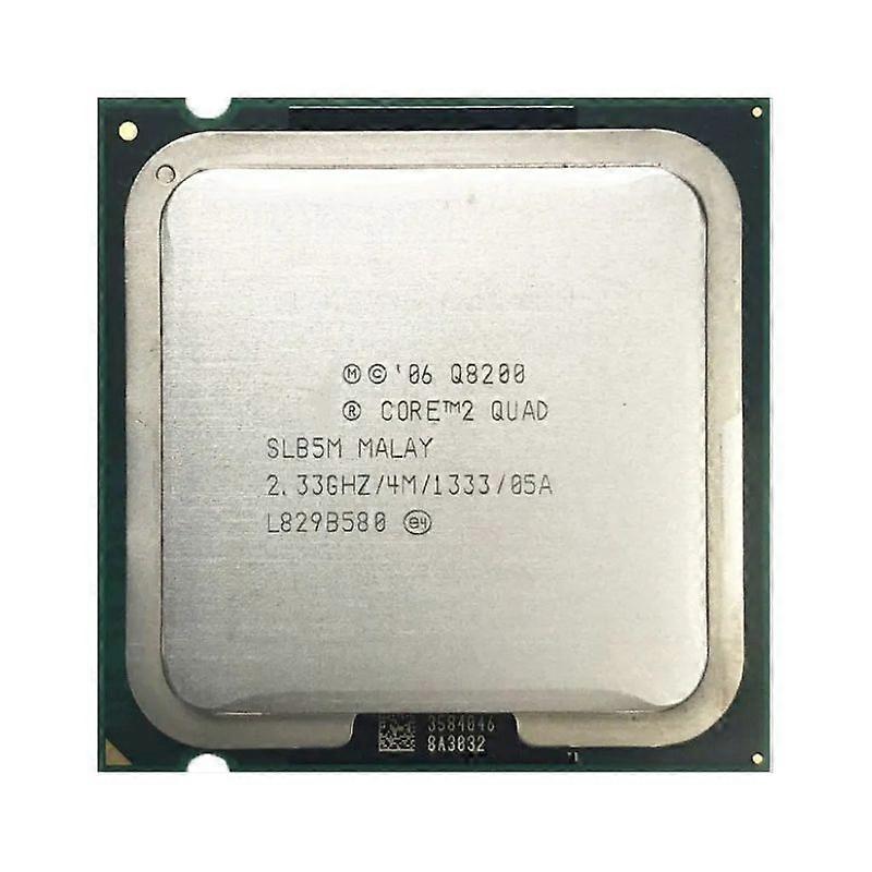 Core 2 Quad Q8200 CPU - Socket LGA 775 4 Cores 4 Threads 2.33GHz 4MB L2 Cache 95W.