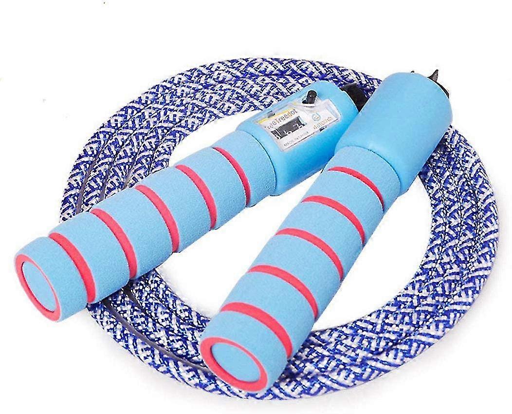 Children's Cotton Skipping Rope With Counter And Comfortable & Non-slip Handles, Ideal For Fitness Sports Outdoor