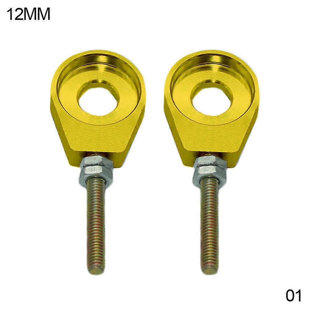 2x التصنيع باستخدام الحاسب الآلي دراجة نارية الألومنيوم سلسلة الموتر الضابط الترابية الدراجة حفرة ATV سكوتر 12 ملليمتر 15 ملليمتر 110cc 125cc 140cc العجلة الخلفية المحور ثقب