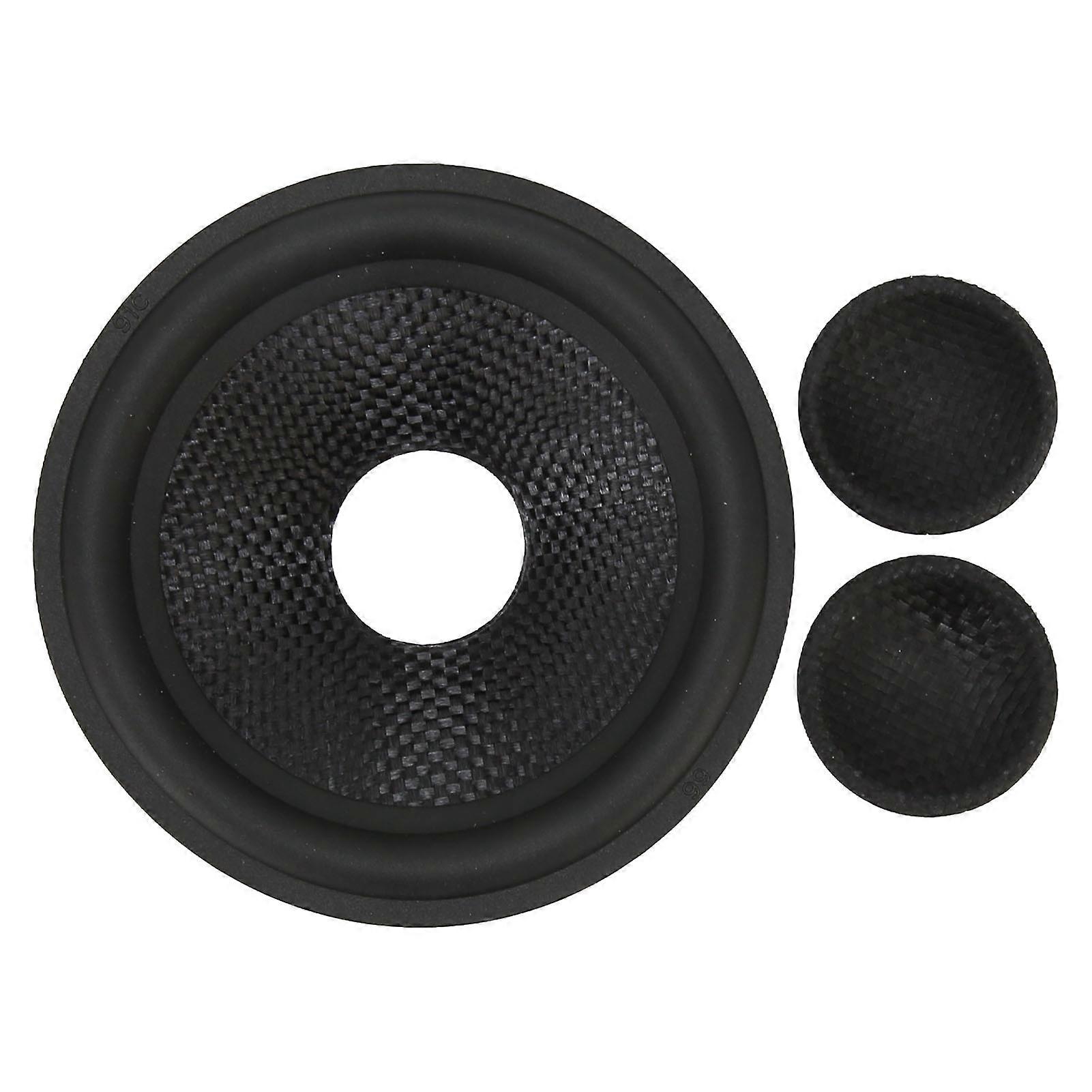 2x 4 inch 100mm Speaker Cone Paper Basin Drum Paper 20.5mm Core Paper Foam Edge 2x 4 inch 100mm Speaker Cone Paper Basin Drum Paper 20.5mm Core Paper Foam Edge