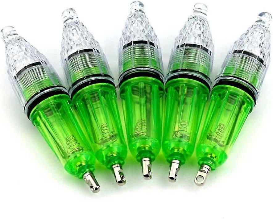 5 peças conjunto 4,7 polegadas (cerca de 11,9 cm) de profundidade e super impermeável LED disco de pesca piscando 7