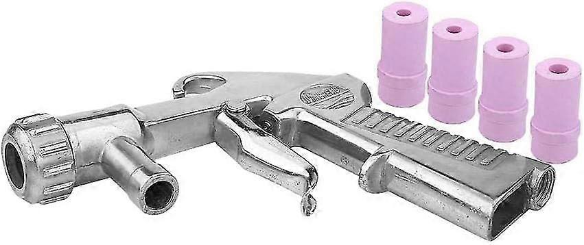 Blast Machine Air Gun Blast Kit Air Syphon Blast Nozzle with 4 Ceramic Nozzles