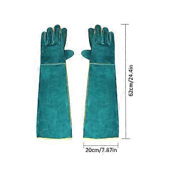 Anti-Biss-Sicherheitshandschuhe, lange Lederschutzhandschuhe, Haustiere, die Bissschutzhandschuh greifen
