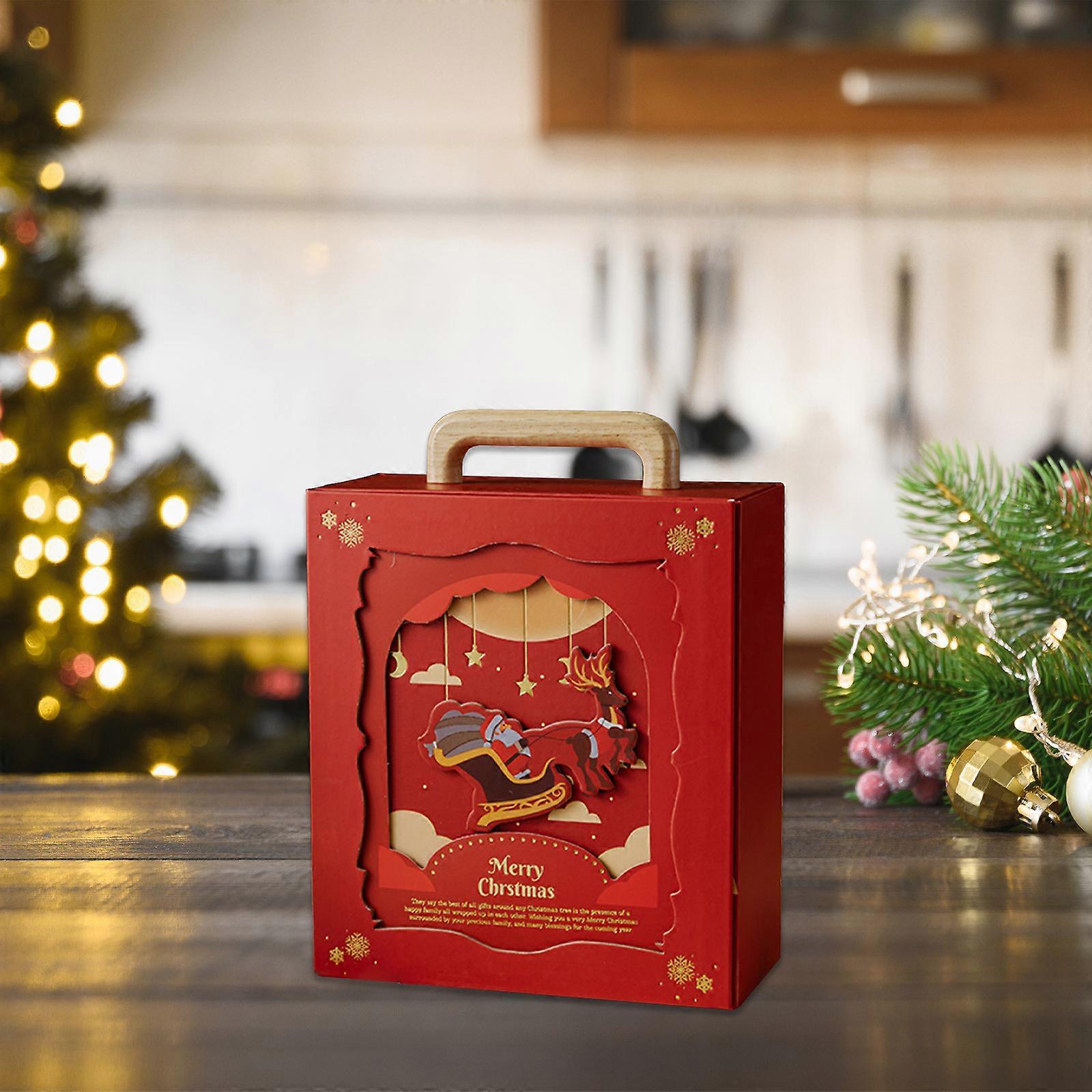 Pop Up Christmas Tree With Lights Christmas Gift Box Empty Box Lipstick Scarf Packaging Box Large High End Empty Box Christmas Eve Gift Box