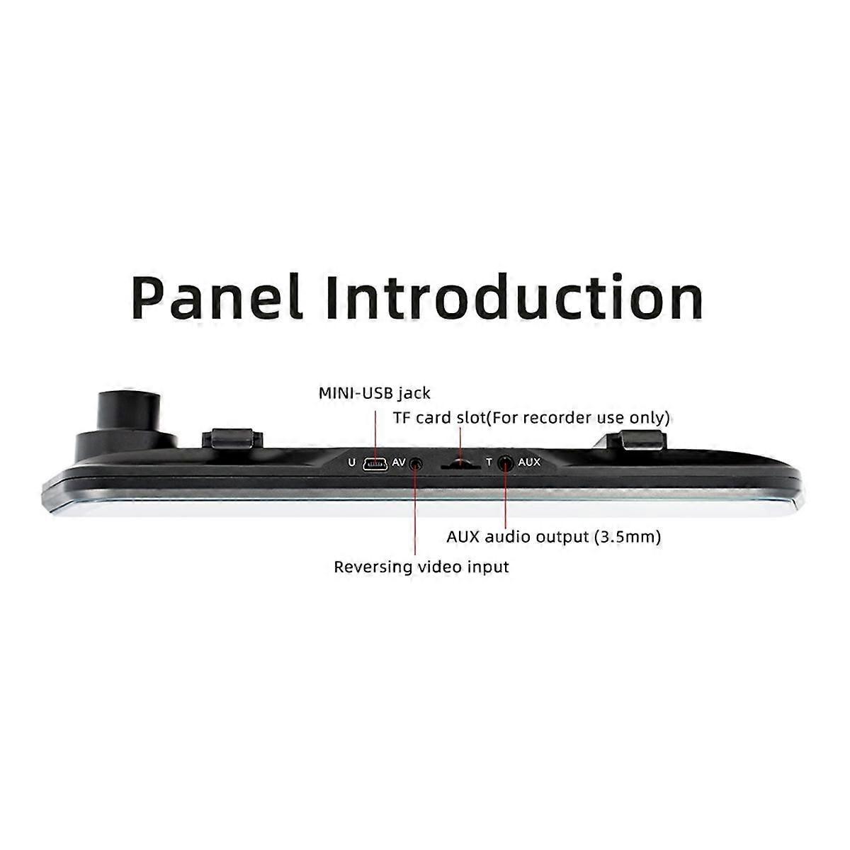 9.36 Inch Touch Screen Wireless CarPlay Car Stream Media Dashcam DVR Rearview Mirror Dash Camera Recorder Night Vision