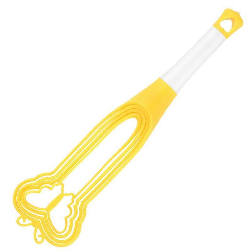 2PCS Roterbar vikbar visp Creative Butterfly Multi-Function Manuell Visp (Gul)