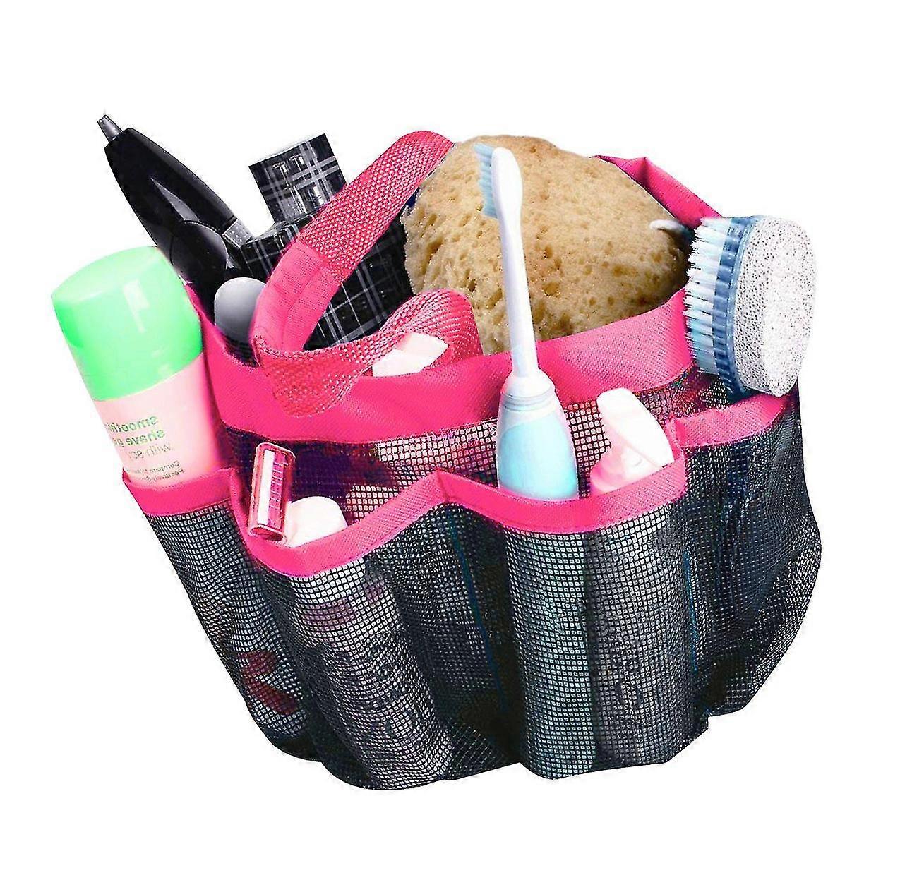 Mesh Shower Caddy With 8 Storage Compartments For Shampoo