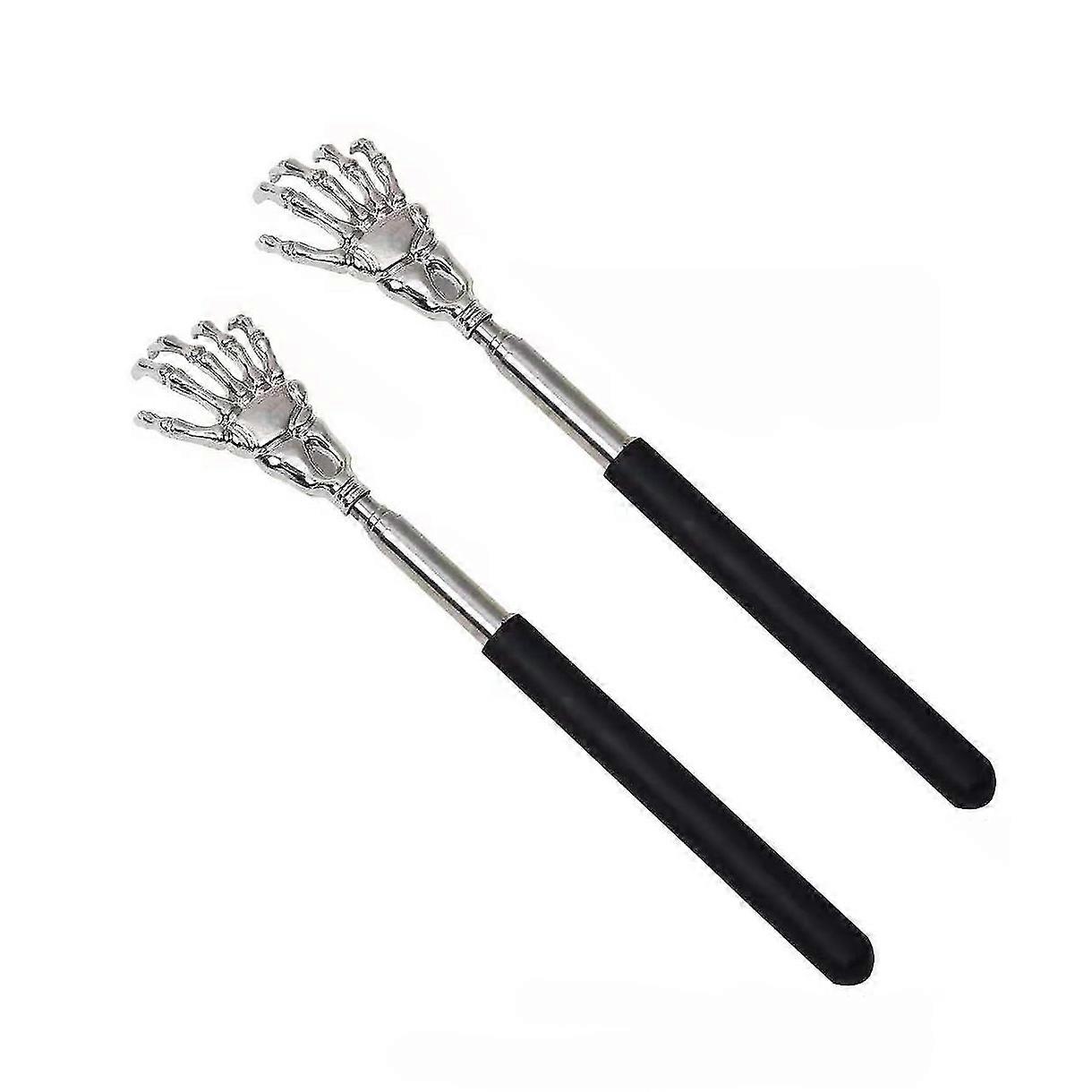 2PCS Ghost Claw Retractable Massage Scratcher Portable Household No Need to Ask for Scratch Artifact Stainless Steel Scratcher