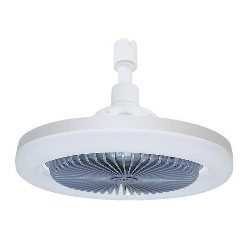 E27 Ceiling Fan With Lights Enclosed Low Fan Light Ceiling Light With Fan Hidden Electric Fan Delier Gimbal Lamp Three Color Dimming