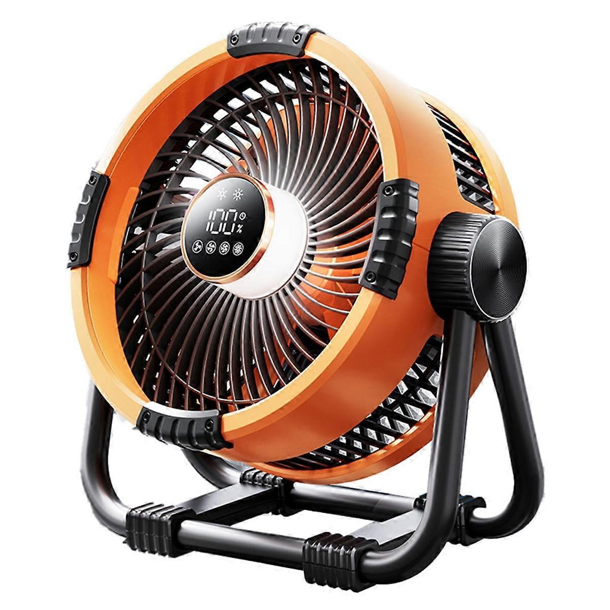 Ventilateur de camping avec une forte endurance et une veilleuse multifonctionnelle / rechargeable / suspendue à télécommande intelligente à double usage B