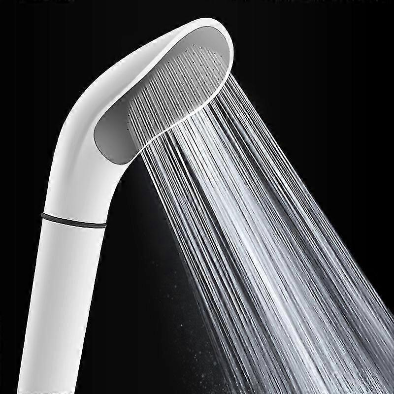 Filter Shower Head Shower Booster Detachable Anti-blocking Bathroom Hand Nozzle Water Heater Curved White Single Head Shower Head