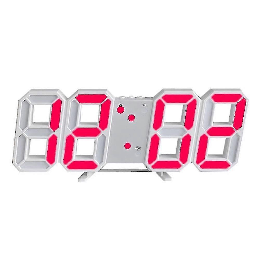 3d Stereoscopic Clock Usb Powered Led Display Can Be Hung Alarm Clock