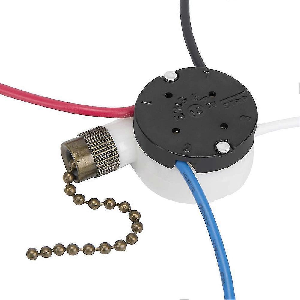 ceiling fan switch zing ear ze-208s e89885 3 speed 4 wire chain b
