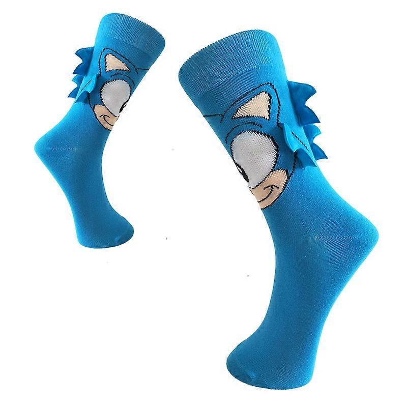 Cartoon Sonic Mid-Calf Socks