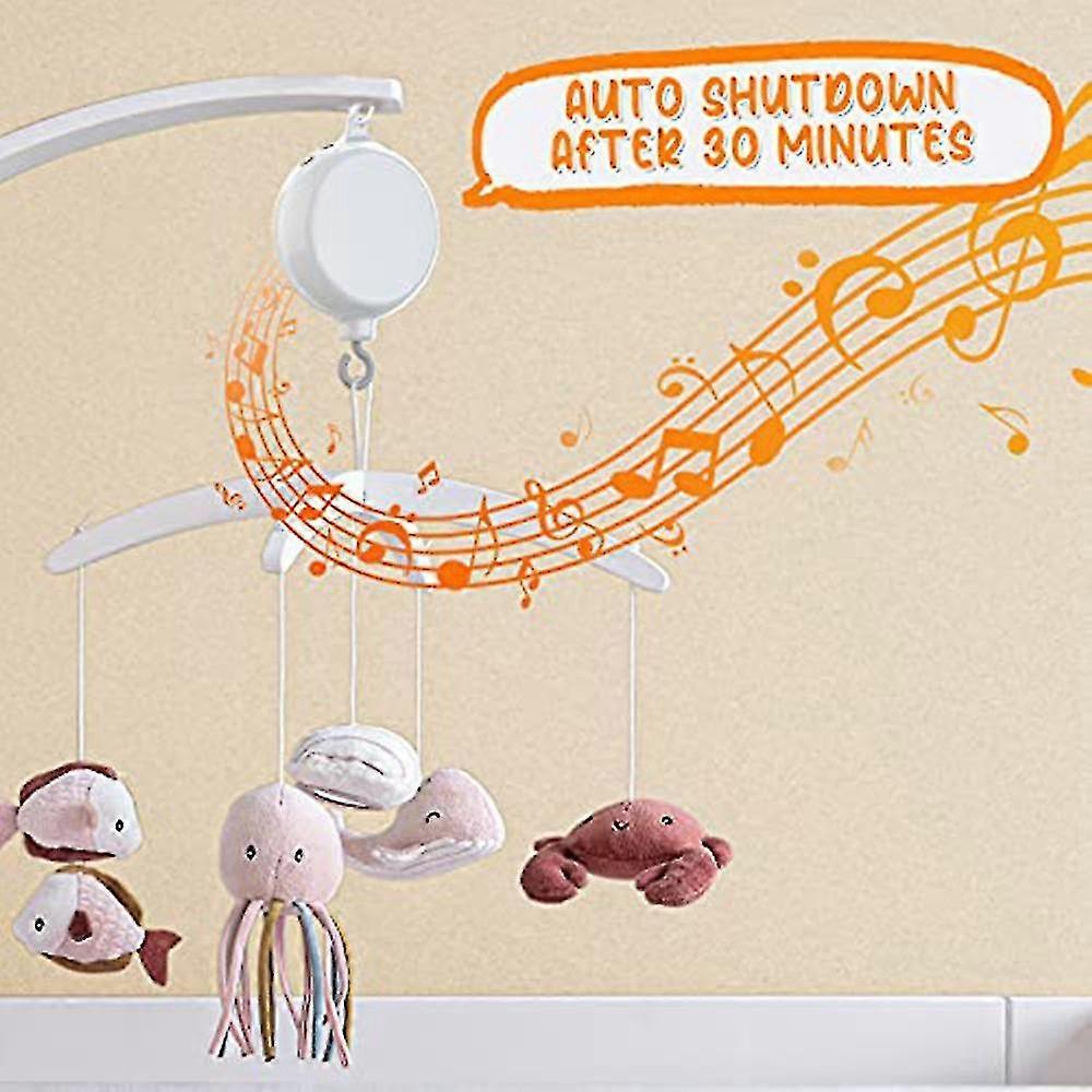 FEISIKE Baby Crib Mobile Arm With Music Box Spin Motor,23