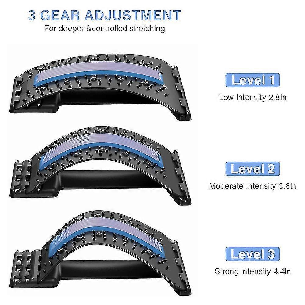 Back Stretcher, Lumbar Back Cracker Board Pain Relief Device, Multi-level Back Massager Lumbar, Pain Relief For Herniated Disc, Sciatica, Scoliosis, L