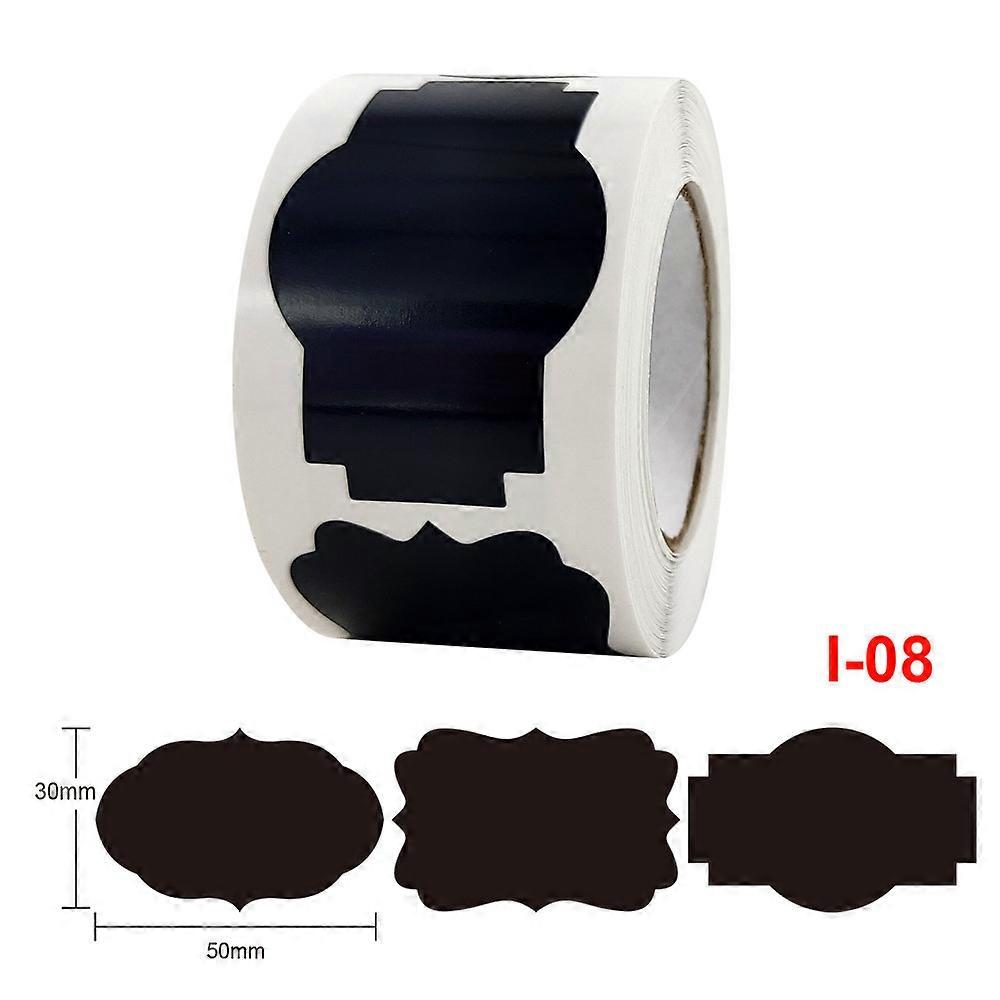 150pcs Chalkboard Label Label Jars Black