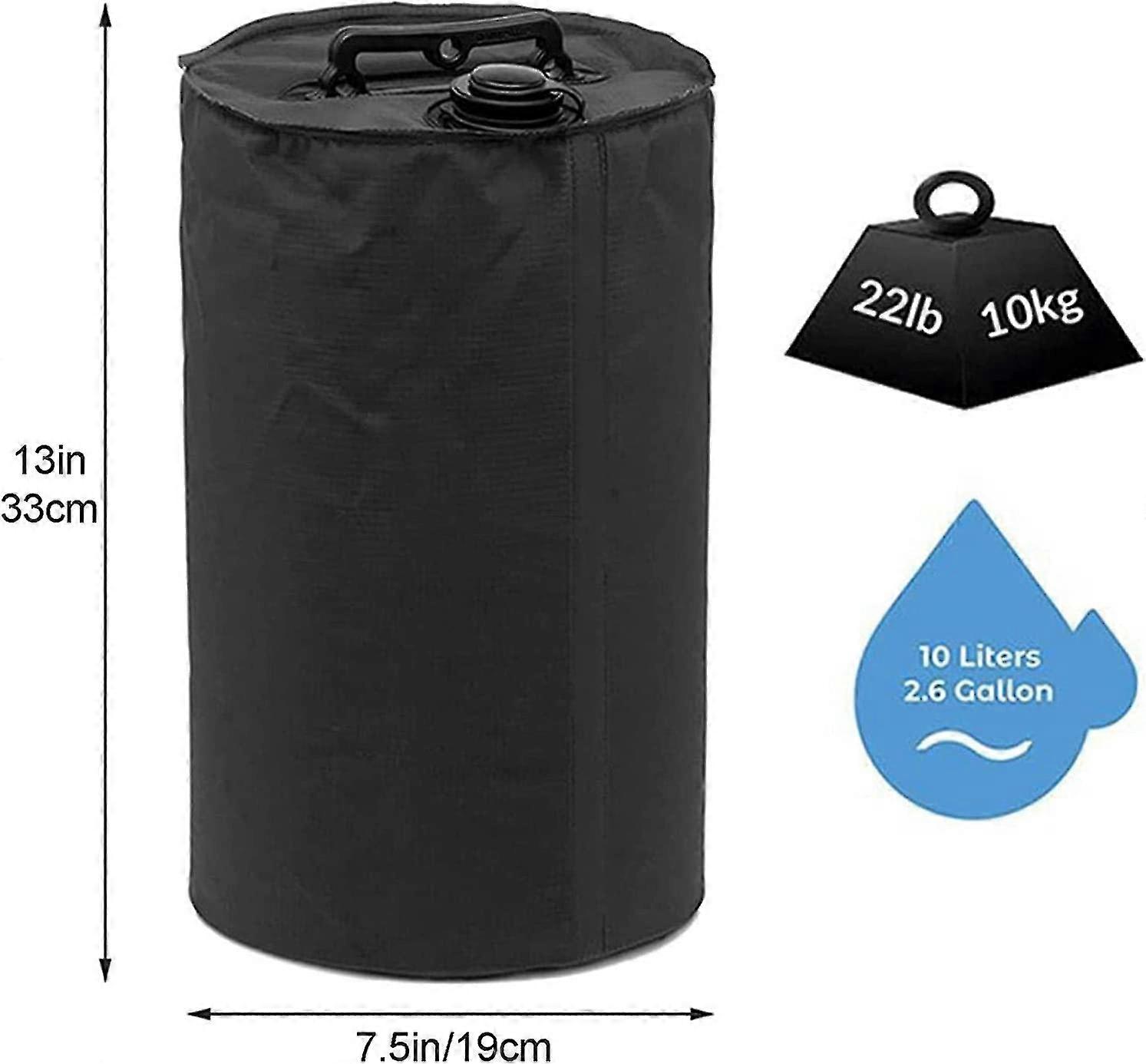 Sátor vízzsák nagy kapacitású lombkorona sátor homokzsák lombkorona vízsúly táska a pop up lombkorona sátorhoz napernyők, esernyő