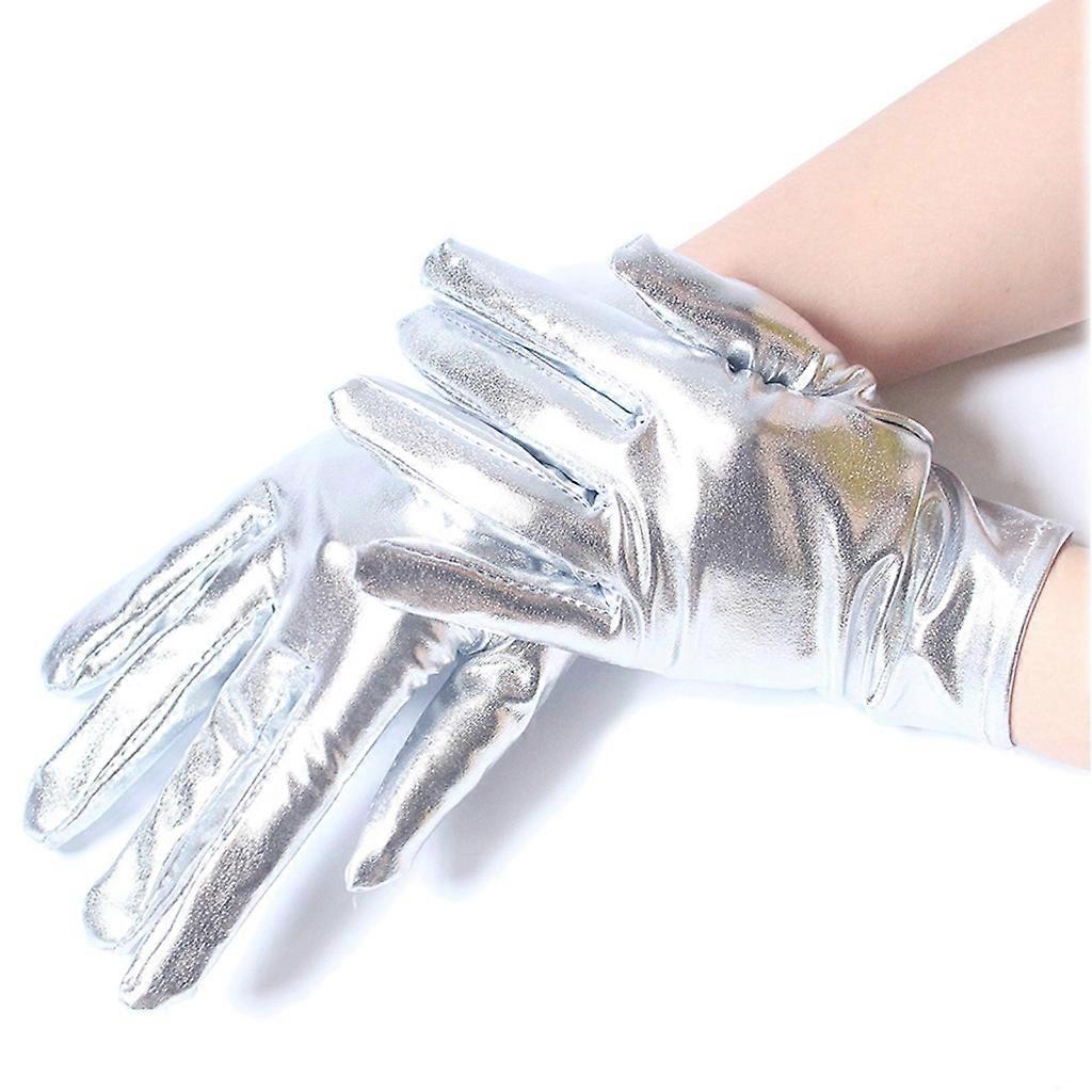 Uniform Gloves Performance Vanter fuld finger Lak læder Karnevalshandsker