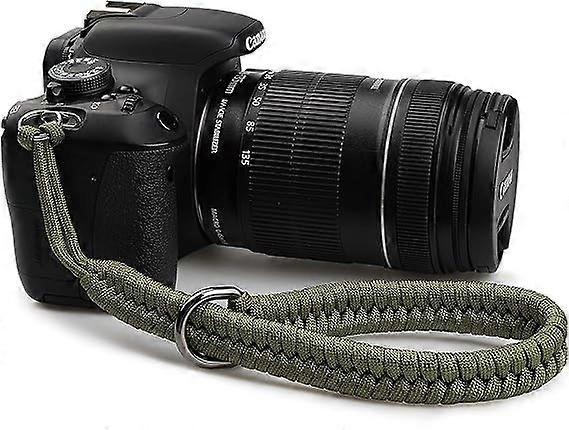 Camera Strap, 35cm Braided Paracord Camera StrapGreen, Quick Release Accessories for Photographers