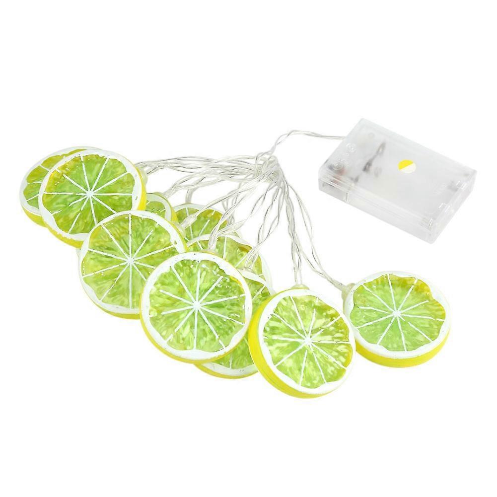 Lemon Fairy Lights Starry String valot Sisä- ja ulkofestivaalisisustus 2.8m 20 LED